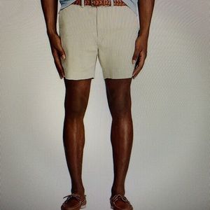 Polo Ralph Lauren’s Men’s Stretch Chino Khaki Golf Shorts, 6” Inseam, 35 waist